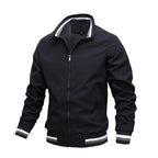 Classic Fashion Men’s Windbreaker Jackets Casual Jacket Men Outdoor Sports Spring Autumn Solid Color Jacket Stylish Jackets Men Jacket Lightweight Casual Slim Fit Jacket Stevvex