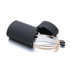 Classic Fashionable Folding Reading Glasses With Case  For Men Women Telescopic Rotation Eyeglasses Includes Glasses Case Blue Light Blocking Reading Glasses Folding Reading Glasses, Small Folding Readers for Men Women Stevvex