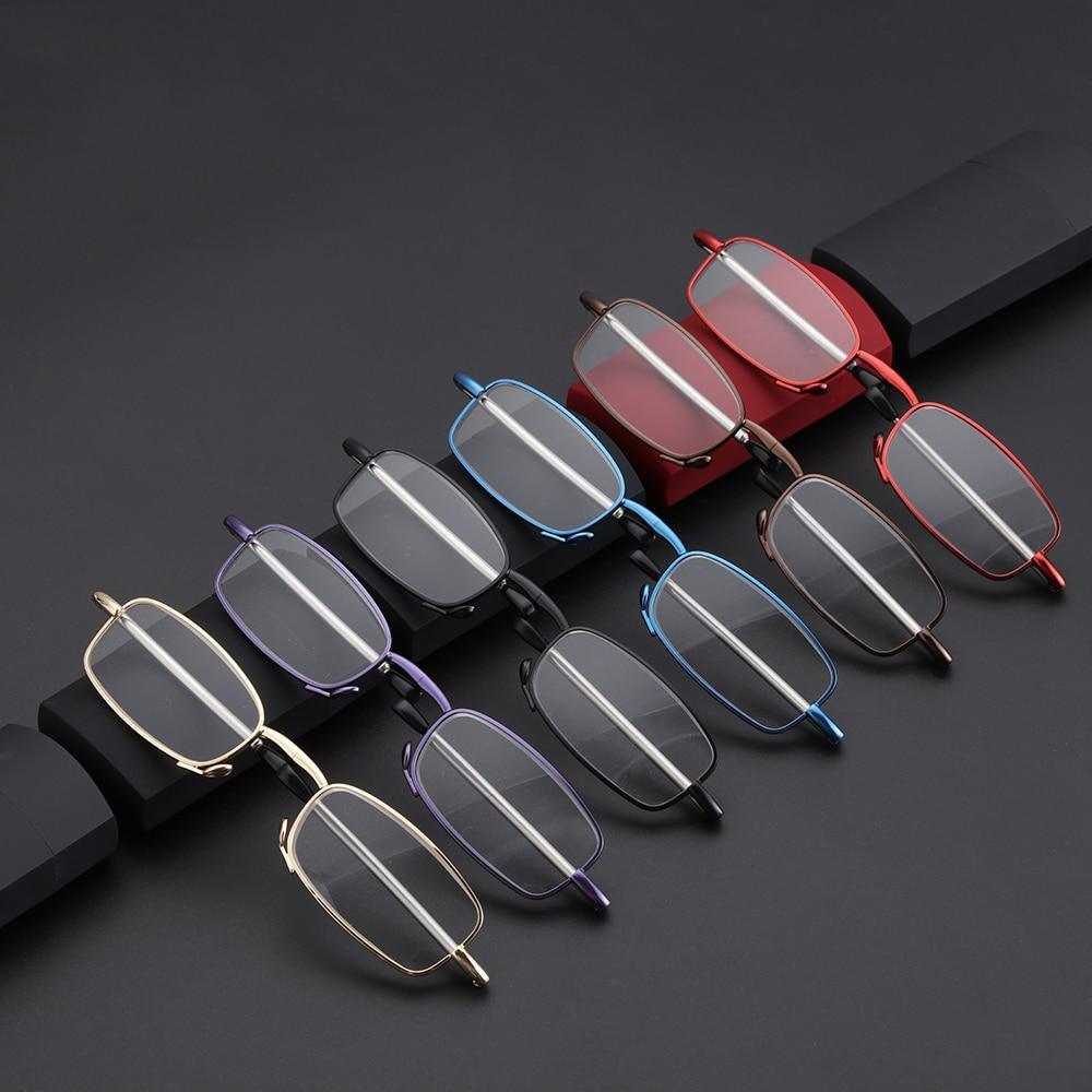 Classic Fashionable Folding Reading Glasses With Case  For Men Women Telescopic Rotation Eyeglasses Includes Glasses Case Blue Light Blocking Reading Glasses Folding Reading Glasses, Small Folding Readers for Men Women Stevvex