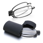 Classic Fashionable Folding Reading Glasses With Case  For Men Women Telescopic Rotation Eyeglasses Includes Glasses Case Blue Light Blocking Reading Glasses Folding Reading Glasses, Small Folding Readers for Men Women Stevvex