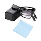 Classic Fashionable Folding Reading Glasses With Case  For Men Women Telescopic Rotation Eyeglasses Includes Glasses Case Blue Light Blocking Reading Glasses Folding Reading Glasses, Small Folding Readers for Men Women Stevvex