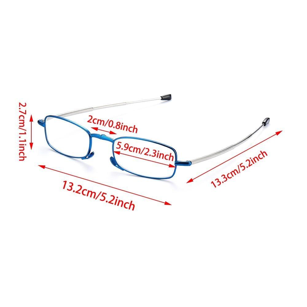 Classic Fashionable Folding Reading Glasses With Case  For Men Women Telescopic Rotation Eyeglasses Includes Glasses Case Blue Light Blocking Reading Glasses Folding Reading Glasses, Small Folding Readers for Men Women Stevvex