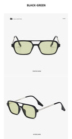 Classic Fashionable Retro Shape Double Bridges Style Women Sunglasses Polarized Square  Sunglasses for Women Men Classic Pink Gradient Eyewear Trending Sunglasses
