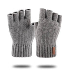 Classic Knitted Fingerless Winter  Unisex Outdoor Gloves For Men Women Retro Soft Unisex Stretch Elastic Warm Half Finger Cycling Gloves Stevvex