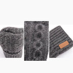 Classic Knitted Fingerless Winter  Unisex Outdoor Gloves For Men Women Retro Soft Unisex Stretch Elastic Warm Half Finger Cycling Gloves Stevvex