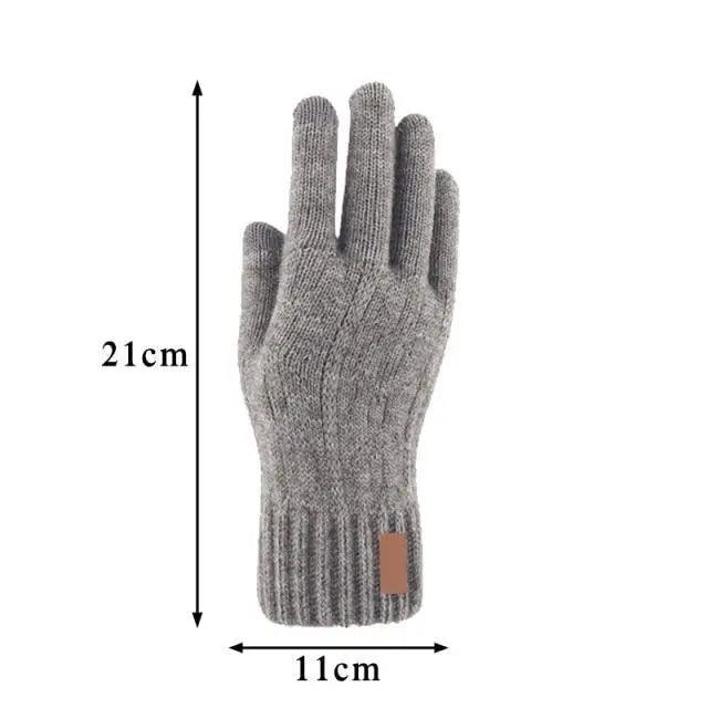 Classic Knitted Fingerless Winter  Unisex Outdoor Gloves For Men Women Retro Soft Unisex Stretch Elastic Warm Half Finger Cycling Gloves Stevvex