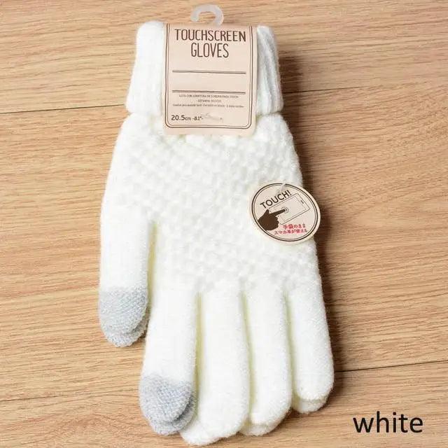 Classic Knitted Fingerless Winter  Unisex Outdoor Gloves For Men Women Retro Soft Unisex Stretch Elastic Warm Half Finger Cycling Gloves Stevvex