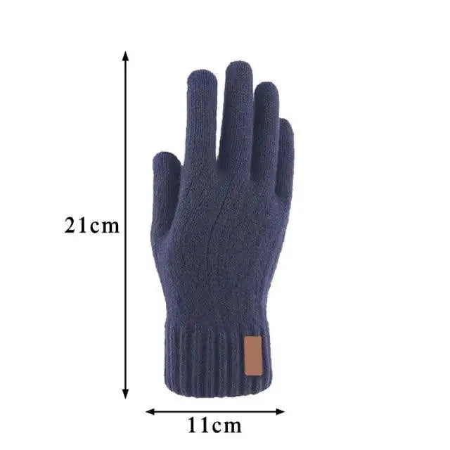 Classic Knitted Fingerless Winter  Unisex Outdoor Gloves For Men Women Retro Soft Unisex Stretch Elastic Warm Half Finger Cycling Gloves Stevvex