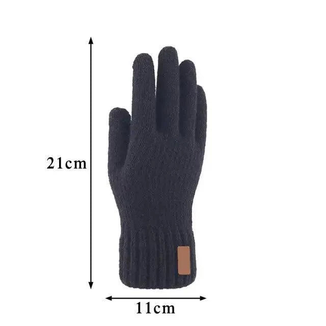 Classic Knitted Fingerless Winter  Unisex Outdoor Gloves For Men Women Retro Soft Unisex Stretch Elastic Warm Half Finger Cycling Gloves Stevvex