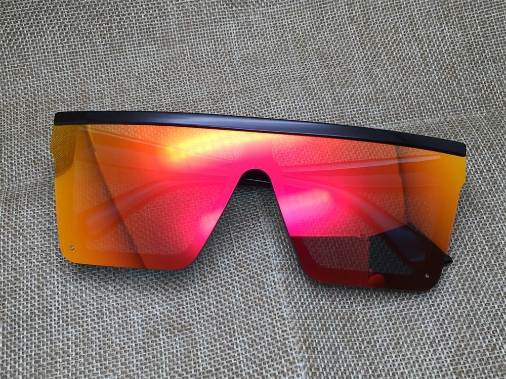 Classic Male Big Black Sunglasses For Men & Women New Fashionable Design New Mirror Pink Square  Oversize Square Sunglasses for Women Men Stevvex