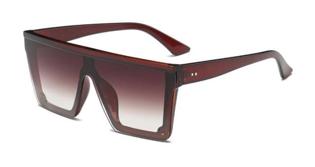 Classic Male Big Black Sunglasses For Men & Women New Fashionable Design New Mirror Pink Square  Oversize Square Sunglasses for Women Men Stevvex