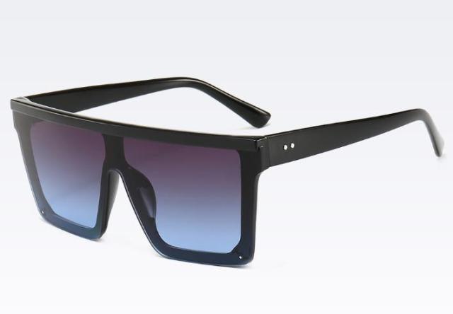 Classic Male Big Black Sunglasses For Men & Women New Fashionable Design New Mirror Pink Square  Oversize Square Sunglasses for Women Men Stevvex