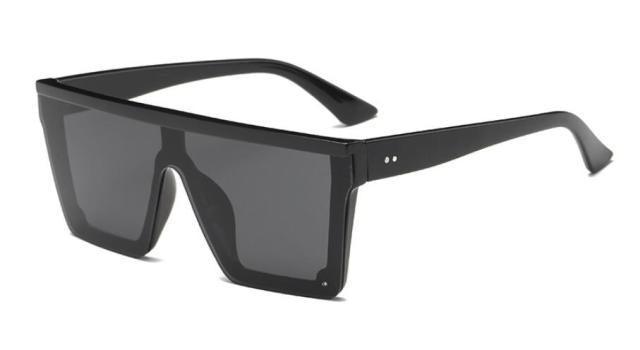 Classic Male Big Black Sunglasses For Men & Women New Fashionable Design New Mirror Pink Square  Oversize Square Sunglasses for Women Men Stevvex