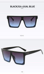 Classic Male Big Black Sunglasses For Men & Women New Fashionable Design New Mirror Pink Square  Oversize Square Sunglasses for Women Men Stevvex