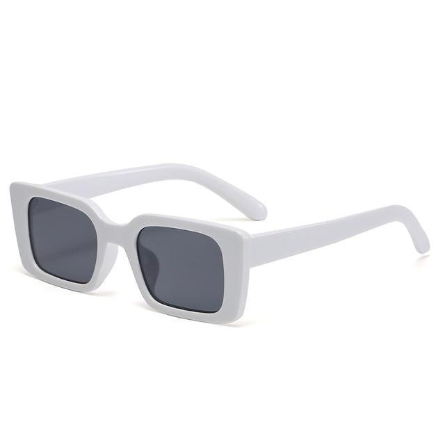 Classic New Rectangle Shape Sunglasses For Women Rectangle Sunglasses for Women 90’s Vintage Shades Square Thick Frame Glasses Luxury Design New Small Square  Eyewear Decent Shades Stevvex