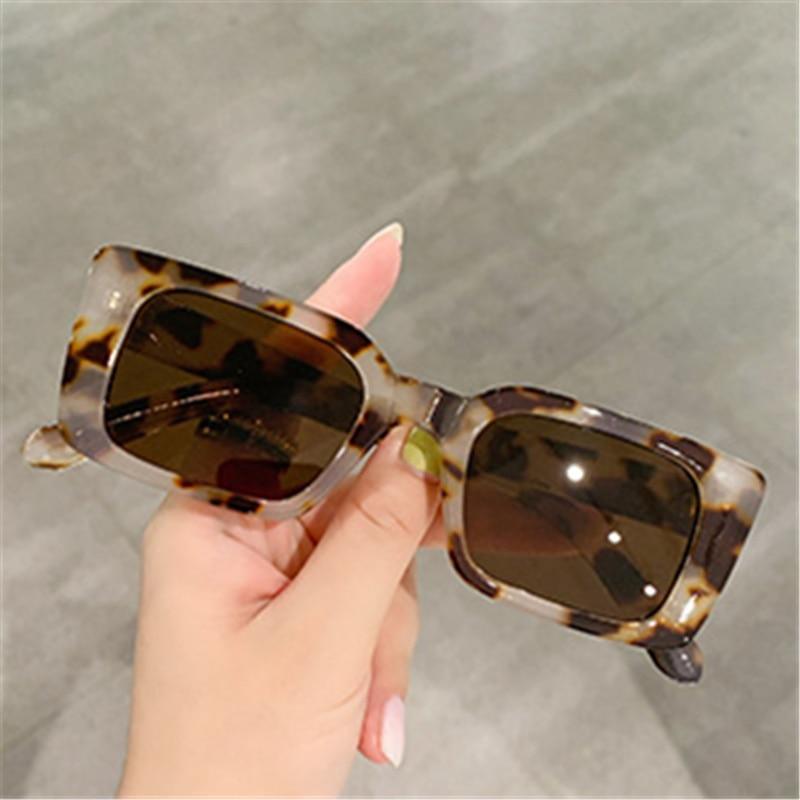 Classic New Rectangle Shape Sunglasses For Women Rectangle Sunglasses for Women 90’s Vintage Shades Square Thick Frame Glasses Luxury Design New Small Square  Eyewear Decent Shades Stevvex