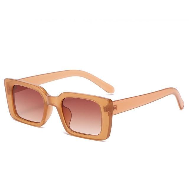 Classic New Rectangle Shape Sunglasses For Women Rectangle Sunglasses for Women 90’s Vintage Shades Square Thick Frame Glasses Luxury Design New Small Square  Eyewear Decent Shades Stevvex