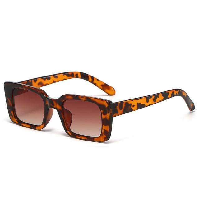 Classic New Rectangle Shape Sunglasses For Women Rectangle Sunglasses for Women 90’s Vintage Shades Square Thick Frame Glasses Luxury Design New Small Square  Eyewear Decent Shades Stevvex