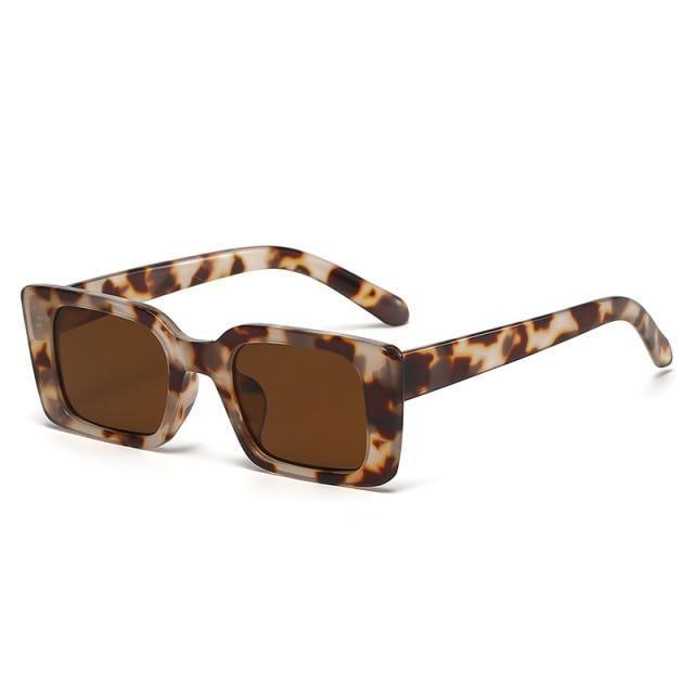 Classic New Rectangle Shape Sunglasses For Women Rectangle Sunglasses for Women 90’s Vintage Shades Square Thick Frame Glasses Luxury Design New Small Square  Eyewear Decent Shades Stevvex