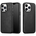 Classic Simple Brown Black Shockproof Drop Proof Phone Case Protective Genuine Leather Case for iPhone 13 Pro Max Business Case for iPhone 13 Mini Classic Magnetic Charging Phone Back Cover