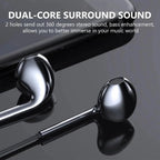 Classic Stereo 3.5mm Wired Control Earphone Stereo Headphones With Control Noise Isolating Stevvex