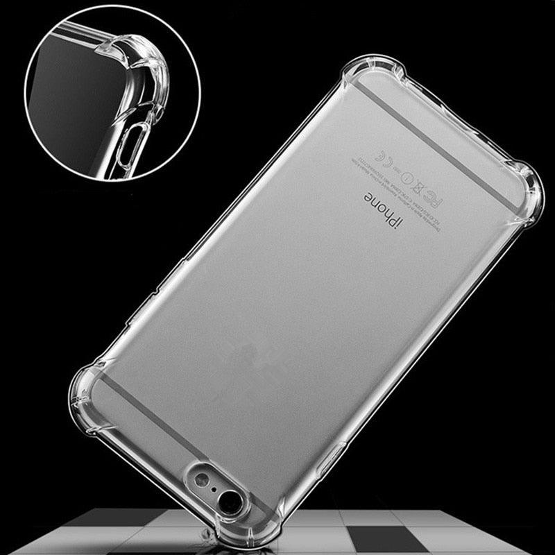 Classic Transparent Clear Soft Shockproof Phone Case Cover For iPhone Simple Phone Cases For iPhone XS 11 Pro MAX 6 6s 7 8 Plus Case Cover Silicone Case iPhone XR X 7 8 6 5 5S  5C Case For iphone Stevvex