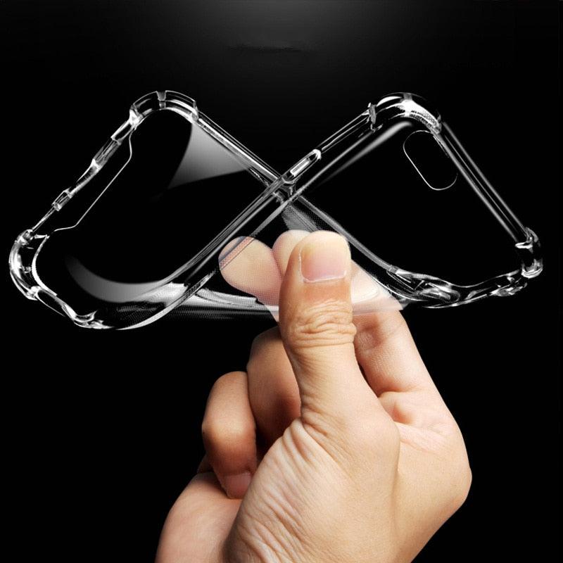 Classic Transparent Clear Soft Shockproof Phone Case Cover For iPhone Simple Phone Cases For iPhone XS 11 Pro MAX 6 6s 7 8 Plus Case Cover Silicone Case iPhone XR X 7 8 6 5 5S  5C Case For iphone Stevvex
