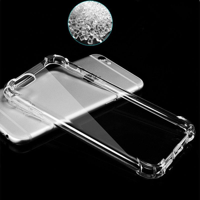 Classic Transparent Clear Soft Shockproof Phone Case Cover For iPhone Simple Phone Cases For iPhone XS 11 Pro MAX 6 6s 7 8 Plus Case Cover Silicone Case iPhone XR X 7 8 6 5 5S  5C Case For iphone Stevvex