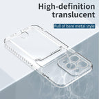 Classic Transparent Soft Thin Clear Wallet Case For iPhone 14 13 12 11 Pro Max 6 6S 7 8 Plus SE X XR XS Transparent Card Slot Pocket Simple Clear Shockproof Protective Slim iPhone Case Stevvex