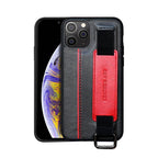 Classic Vintage Design Leather Belt Style With Strap Case for iPhone 14 13 12 Mini 11 Pro Max XS XR Max 8 7 6S Plus PU Leather Wristband Card Holder Full Cover Business Simple Iphone Case For Men And Women Stevvex