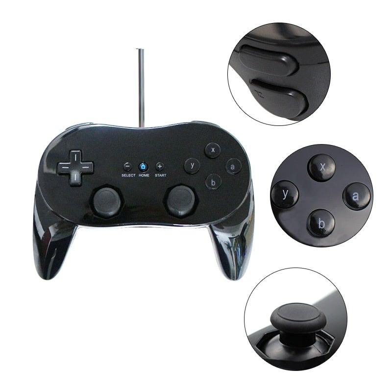 Classic White And Black Wired Pro Remote Game Controller Compatible With PC Laptop Stevvex