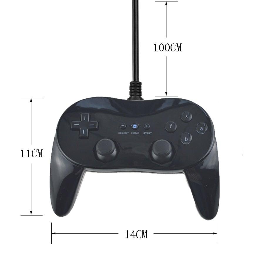 Classic White And Black Wired Pro Remote Game Controller Compatible With PC Laptop Stevvex