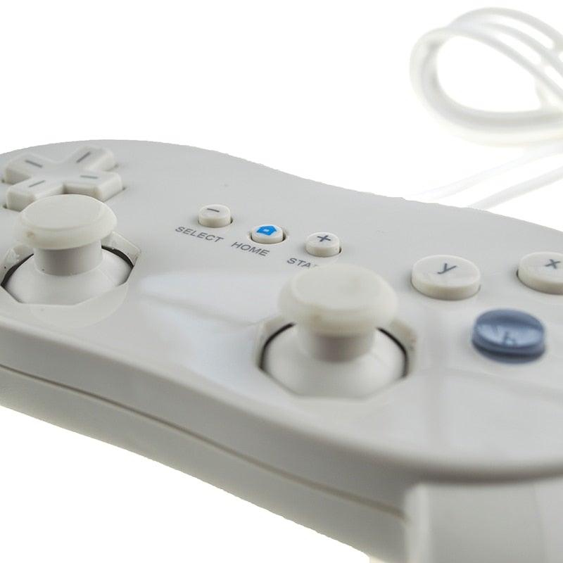 Classic White And Black Wired Pro Remote Game Controller Compatible With PC Laptop Stevvex