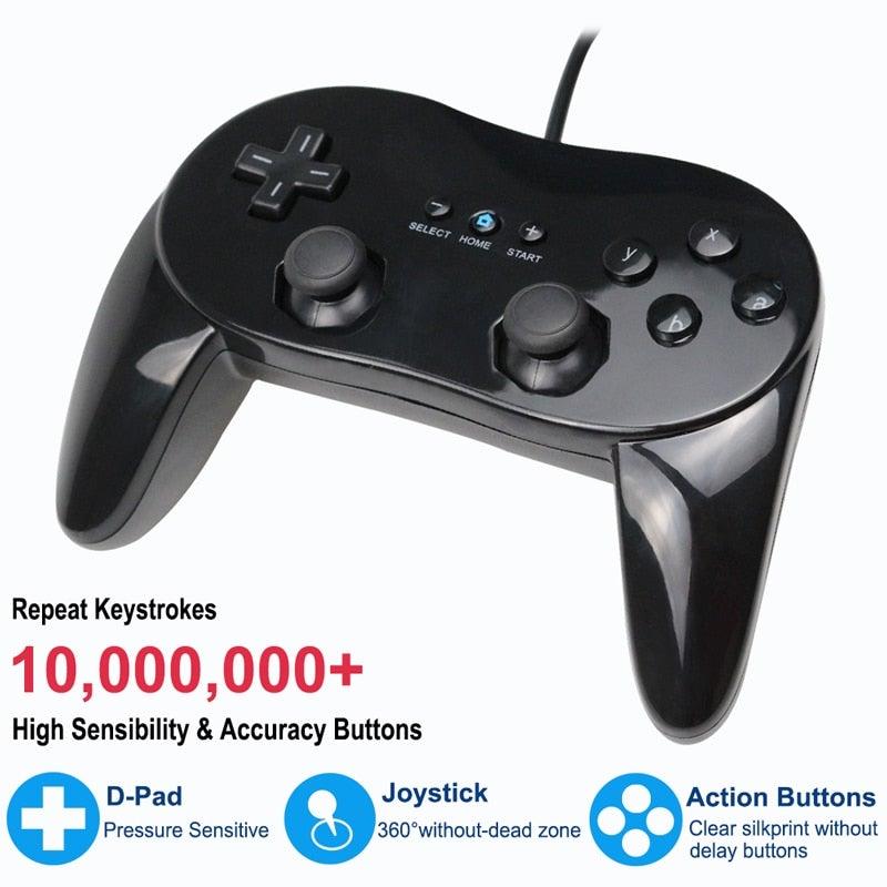 Classic White And Black Wired Pro Remote Game Controller Compatible With PC Laptop Stevvex