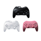 Classic White And Black Wired Pro Remote Game Controller Compatible With PC Laptop Stevvex