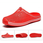 Classic Women Shoes Beach Closed Toe Slippers Unisex Hollow Out Casual Couple Flip Flops Garden Clogs  Non-slide Men And Women Slippers Stevvex