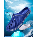 Classic Women Shoes Beach Closed Toe Slippers Unisex Hollow Out Casual Couple Flip Flops Garden Clogs  Non-slide Men And Women Slippers Stevvex