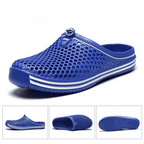 Classic Women Shoes Beach Closed Toe Slippers Unisex Hollow Out Casual Couple Flip Flops Garden Clogs  Non-slide Men And Women Slippers Stevvex