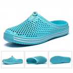 Classic Women Shoes Beach Closed Toe Slippers Unisex Hollow Out Casual Couple Flip Flops Garden Clogs  Non-slide Men And Women Slippers Stevvex