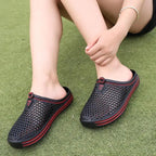 Classic Women Shoes Beach Closed Toe Slippers Unisex Hollow Out Casual Couple Flip Flops Garden Clogs  Non-slide Men And Women Slippers Stevvex