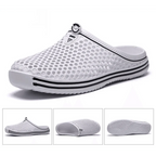 Classic Women Shoes Beach Closed Toe Slippers Unisex Hollow Out Casual Couple Flip Flops Garden Clogs  Non-slide Men And Women Slippers Stevvex