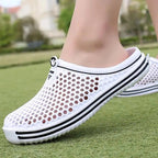 Classic Women Shoes Beach Closed Toe Slippers Unisex Hollow Out Casual Couple Flip Flops Garden Clogs  Non-slide Men And Women Slippers Stevvex