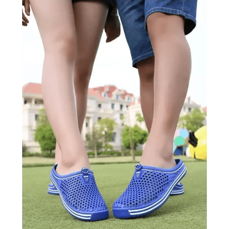 Classic Women Shoes Beach Closed Toe Slippers Unisex Hollow Out Casual Couple Flip Flops Garden Clogs  Non-slide Men And Women Slippers Stevvex
