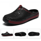 Classic Women Shoes Beach Closed Toe Slippers Unisex Hollow Out Casual Couple Flip Flops Garden Clogs  Non-slide Men And Women Slippers Stevvex