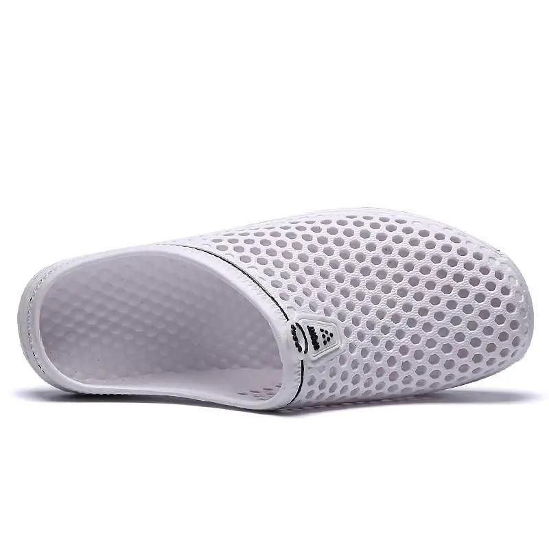 Classic Women Shoes Beach Closed Toe Slippers Unisex Hollow Out Casual Couple Flip Flops Garden Clogs  Non-slide Men And Women Slippers Stevvex