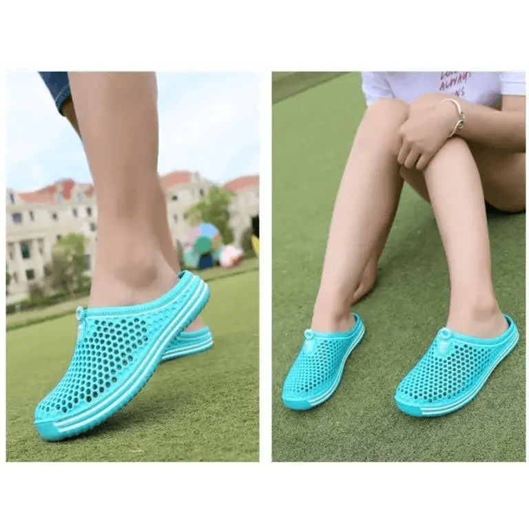Classic Women Shoes Beach Closed Toe Slippers Unisex Hollow Out Casual Couple Flip Flops Garden Clogs  Non-slide Men And Women Slippers Stevvex