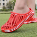 Classic Women Shoes Beach Closed Toe Slippers Unisex Hollow Out Casual Couple Flip Flops Garden Clogs  Non-slide Men And Women Slippers Stevvex