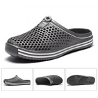 Classic Women Shoes Beach Closed Toe Slippers Unisex Hollow Out Casual Couple Flip Flops Garden Clogs  Non-slide Men And Women Slippers Stevvex