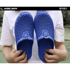 Classic Women Shoes Beach Closed Toe Slippers Unisex Hollow Out Casual Couple Flip Flops Garden Clogs  Non-slide Men And Women Slippers Stevvex