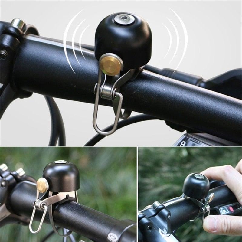 Classical Stainless Bell Cycling Horns Bike Handlebar Bell Horn Crisp Sound Horn Safety Bicycle Bell With Mounting Lock Plates Bike Bell Classic Bicycle Bell For Bike Ring Bell With Loud Sound Bells For Road Mountain Bike Handlebars Adults Stevvex
